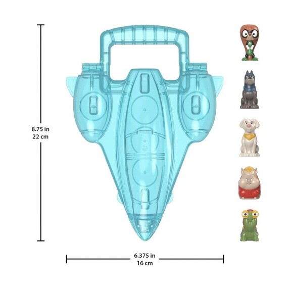 New DC League Of Superpets Playset Set Invisible Jet Case & 5 Figures - Picture 3 of 3